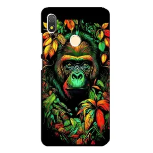 Чохол з Мавпами TECNO POP 3 - (AlphaPrint) (Мавпа в квітах)
