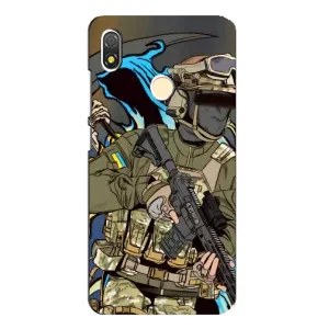 Чехлы с картинкой ЗСУ для TECNO POP 3 (AlphaPrint) (Воїн ЗСУ)