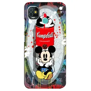 Чехол Disney Mouse TECNO Pop 4 LTE (PREMIUMPrint) (Американский Маус)