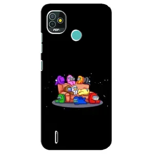 Чехол Амонг Ас для TECNO Pop 4 LTE (AlphaPrint) (Амонг-ас)