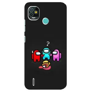 Чехол Амонг Ас для TECNO Pop 4 LTE (AlphaPrint) (Импостер)