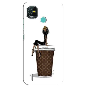 Чохли Луі Вітон для TECNO Pop 4 LTE (AlphaPrint - LOUIS VUITTON) (кава LOUIS VUITTON)