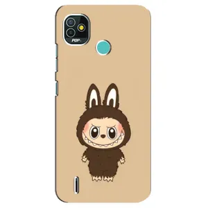 Чохол з Лабубу на TECNO Pop 4 LTE (Bored Ape в червоному)