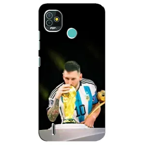 Чохли для TECNO Pop 4 LTE (Leo чемпіон) (AlphaPrint) (Кубок Мессі)