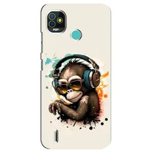 Чехол с Обезьянами TECNO Pop 4 LTE - (AlphaPrint)