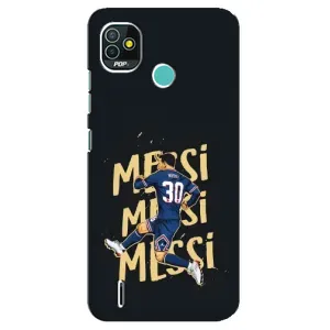 Чохли для TECNO Pop 4 LTE (Leo чемпіон) (AlphaPrint) (Messi ПСЖ)