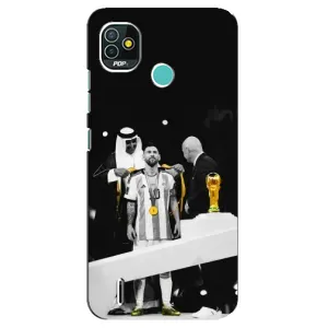 Чохли для TECNO Pop 4 LTE (Leo чемпіон) (AlphaPrint) (Мессі коронований)