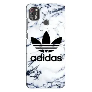 Чохли Адидас для TECNO POP 4 Pro (AlphaPrint) (Адідас на мраморі)