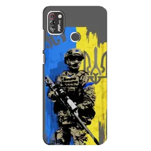 Чехлы с картинкой ЗСУ для TECNO POP 4 Pro (AlphaPrint) (АРТ солдат)