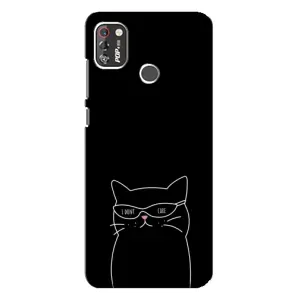 Чохол з малюнком кіт на TECNO POP 4 Pro (Байдужий кіт)