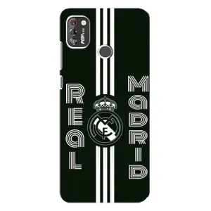 ФК Реал Мадрид чехлы для TECNO POP 4 Pro (AlphaPrint) (черно белый Реал)