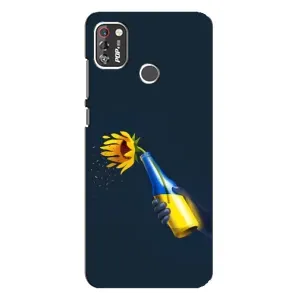 Чехол для Патриота Украины TECNO POP 4 Pro - (AlphaPrint) (Коктейль молотова)
