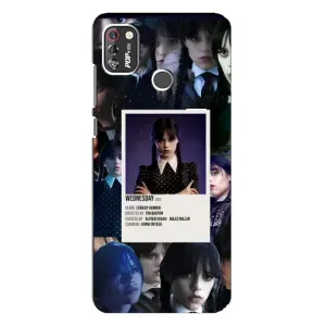 Чехлы Венсдей на TECNO POP 4 Pro Уэнсдей (AlphaPrint) (коллаж Уэнздей)