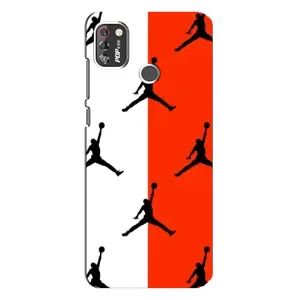 Чехлы для TECNO POP 4 Pro - с картинкой JORDAN (AlphaPrint) (Лого Джордан)