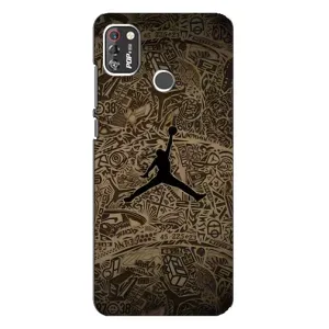 Чехлы для TECNO POP 4 Pro - с картинкой JORDAN (AlphaPrint) (Logo Jordan)