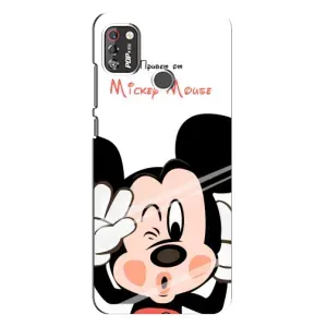 Міккі Маус чохол для TECNO POP 4 Pro (AlphaPrint - Мультяшні) (Маус Міккі)