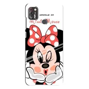 Міккі Маус чохол для TECNO POP 4 Pro (AlphaPrint - Мультяшні) (Маус Мінні)
