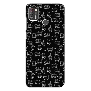 Чохол з принтом для TECNO POP 4 Pro (AlphaPrint) Модні коти (Маленькі котики)
