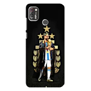 Чехлы для TECNO POP 4 Pro (Leo чемпион) (AlphaPrint) (Месси Король)