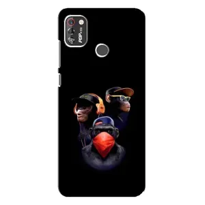 Чохол з Мавпами TECNO POP 4 Pro - (AlphaPrint) (Три мавпи)