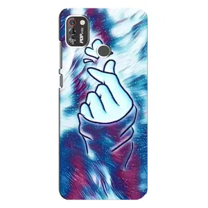 Чохол з принтом «Радужне серце» для TECNO POP 4 Pro