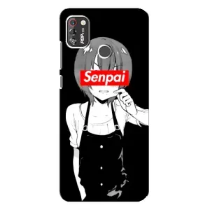 Чехол с принтом «Senpai» для TECNO POP 4 Pro