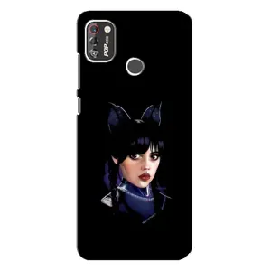 Чехлы Венсдей на TECNO POP 4 Pro Уэнсдей (AlphaPrint) (серьезная Уэнздей)
