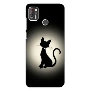 Чохол з принтом для TECNO POP 4 Pro (AlphaPrint) Модні коти (Силует котика)