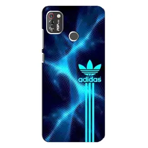 Чохли Адидас для TECNO POP 4 Pro (AlphaPrint) (Синій Адідас)