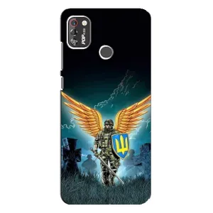 Чехлы с картинкой ЗСУ для TECNO POP 4 Pro (AlphaPrint) (Солдат ЗСУ)