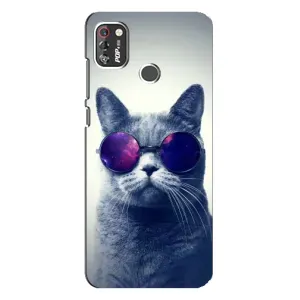 Чохол з принтом для TECNO POP 4 Pro (AlphaPrint) Модні коти (Стильний кіт)