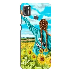 Чехол для Патриота Украины TECNO POP 4 Pro - (AlphaPrint) (Украиночка)
