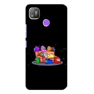 Чохли Амонг Ас для TECNO POP 4 (AlphaPrint) (Амонг-ас)