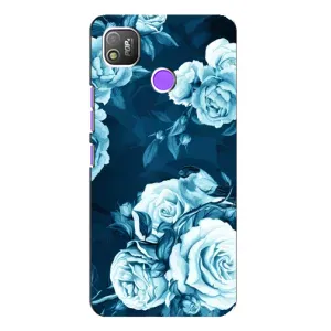 Чехлы (ART) Цветы на TECNO POP 4 (VPrint) (Блактині бутони)