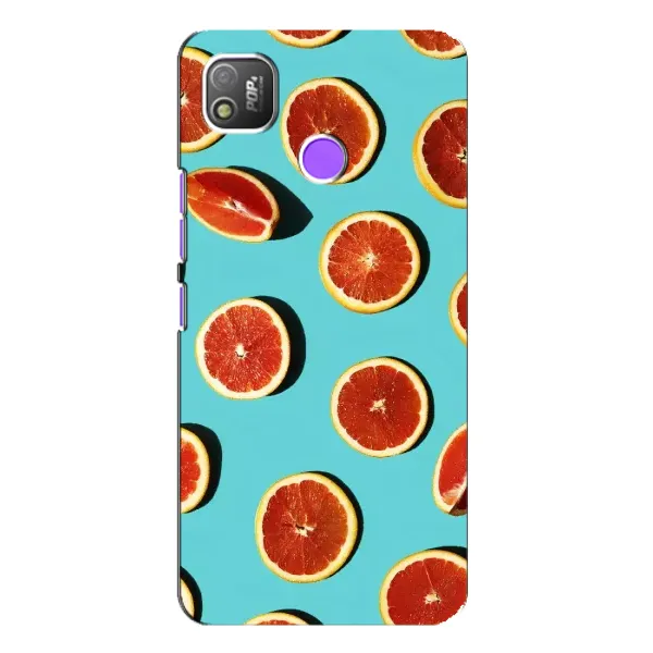Чехол с принтом «Грейпфрут» для TECNO POP 4