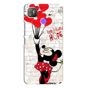 Чохол Disney Mouse TECNO POP 4 (PREMIUMPrint) (Heart Minni)