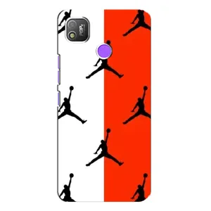 Чехлы для TECNO POP 4 - с картинкой JORDAN (AlphaPrint) (Лого Джордан)