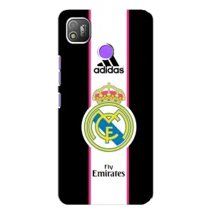 Чехол для TECNO POP 4 с принтом (Лого Real Madrid)
