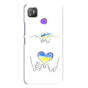 Чехол для Патриота Украины TECNO POP 4 - (AlphaPrint) (Мир Украине)