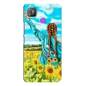 Чехол для Патриота Украины TECNO POP 4 - (AlphaPrint) (Украиночка)