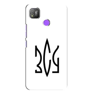 Чехлы для TECNO POP 4  Укр. Символика (AlphaPrint) (ЗСУ герб)