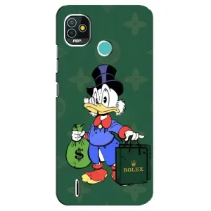 Чехли для TECNO Pop 5 (BD2p) - Скрудж МакДак Louis Vuitton (PREMIUMPrint) (Богата Утка)