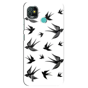 Чохол з пташками на TECNO Pop 5 (BD2p) (VPrint) (Ластівки)