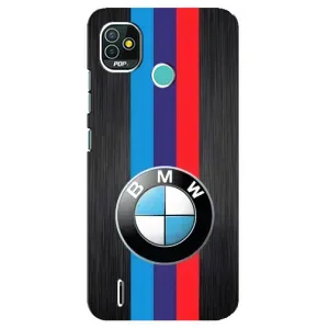Чехол для Техно Поп 5 - с принтом БМВ (AlphaPrint) (Лого BMW)