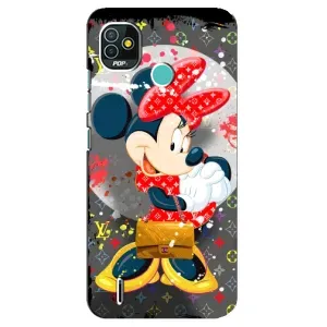 Чохол Disney Mouse TECNO Pop 5 (BD2p) (PREMIUMPrint) (Minni з бантіком)