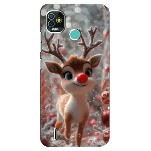 Яскравий чохол для TECNO Pop 5 (BD2p) з Зимові Оленята