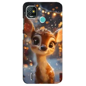 Чехол с принтом «Олененок среди гирлянд» для TECNO Pop 5 (BD2p)