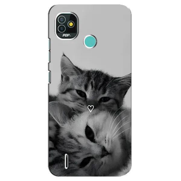 Чохол з принтом «Пара котів» для TECNO Pop 5 (BD2p)