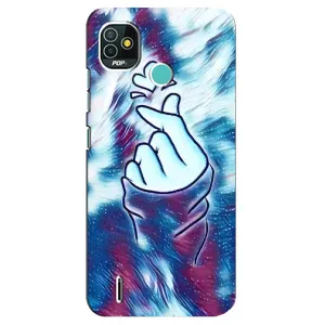 Чехол с принтом «Радужное сердце» для TECNO Pop 5 (BD2p)