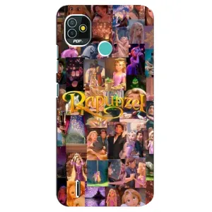Чехол Рапунцель для TECNO Pop 5 (BD2p) (Коллаж Рапунцель)